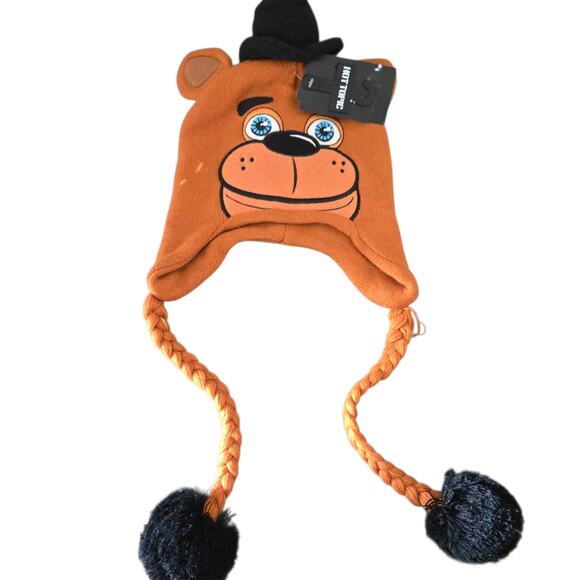 Five Nights of Freddy's Freddy Fazbear Tassle Beanie NEW - Picture 1 of 3